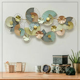 Round Frame Gold Leaf Wall Art